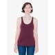 AATR308 Női tri-blend ujjatlan póló-trikó American Apparel, Tri-Cranberry-L