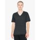 AATR461 V-nyakú unisex tri-blend rövid ujjú póló American Apparel, Tri-Black-M