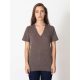 AATR461 V-nyakú unisex tri-blend rövid ujjú póló American Apparel, Tri-Coffee-M