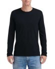 AN6740 környakas unisex hosszú ujjú póló Anvil, Black-M