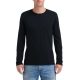 AN6740 környakas unisex hosszú ujjú póló Anvil, Black-M