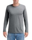 AN6740 környakas unisex hosszú ujjú póló Anvil, Heather Graphite-S