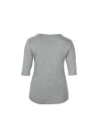 ANL6756 mély nyakkivágású 1/2 ujjú Női póló Anvil, Heather Grey-S