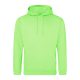 Just Hoods Uniszex laza szabású kapucnis pulóver AWJH001, Apple Green-2XL