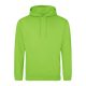 Just Hoods Uniszex laza szabású kapucnis pulóver AWJH001, Alien Green-3XL