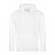 Just Hoods Uniszex laza szabású kapucnis pulóver AWJH001, Arctic White-2XL