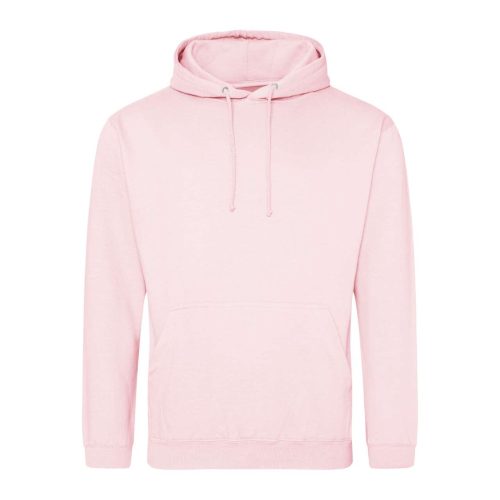 Just Hoods Uniszex laza szabású kapucnis pulóver AWJH001, Baby Pink-2XL