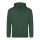 Just Hoods Uniszex laza szabású kapucnis pulóver AWJH001, Bottle Green-2XL