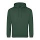 Just Hoods Uniszex laza szabású kapucnis pulóver AWJH001, Bottle Green-2XL