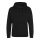 Just Hoods Uniszex laza szabású kapucnis pulóver AWJH001, Black Smoke-L