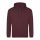 Just Hoods Uniszex laza szabású kapucnis pulóver AWJH001, Burgundy Smoke-L