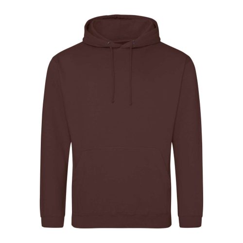 Just Hoods Uniszex laza szabású kapucnis pulóver AWJH001, Chocolate Fudge Brownie-L