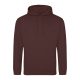 Just Hoods Uniszex laza szabású kapucnis pulóver AWJH001, Chocolate Fudge Brownie-L