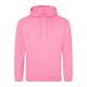 Just Hoods Uniszex laza szabású kapucnis pulóver AWJH001, Candyfloss Pink-2XL