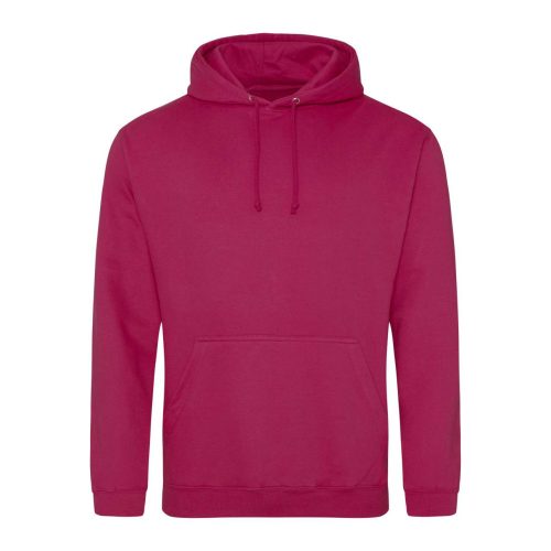 Just Hoods Uniszex laza szabású kapucnis pulóver AWJH001, Cranberry-3XL