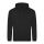 Just Hoods Uniszex laza szabású kapucnis pulóver AWJH001, Deep Black-3XL