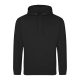 Just Hoods Uniszex laza szabású kapucnis pulóver AWJH001, Deep Black-3XL