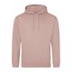 Just Hoods Uniszex laza szabású kapucnis pulóver AWJH001, Dusty Pink-XL