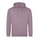 Just Hoods Uniszex laza szabású kapucnis pulóver AWJH001, Dusty Purple-2XL