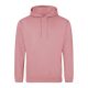 Just Hoods Uniszex laza szabású kapucnis pulóver AWJH001, Dusty Rose-2XL