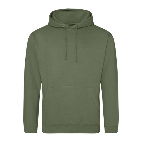 Just Hoods Uniszex laza szabású kapucnis pulóver AWJH001, Earthy Green-3XL