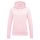 Just Hoods Női kapucnis pulóver bolyhozott belsővel AWJH001F, Baby Pink-2XL