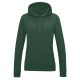 Just Hoods Női kapucnis pulóver bolyhozott belsővel AWJH001F, Bottle Green-2XL