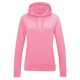 Just Hoods Női kapucnis pulóver bolyhozott belsővel AWJH001F, Candyfloss Pink-2XL