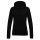 Just Hoods Női kapucnis pulóver bolyhozott belsővel AWJH001F, Deep Black-2XL