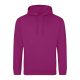 Just Hoods Uniszex laza szabású kapucnis pulóver AWJH001, Festival Fuchsia-3XL