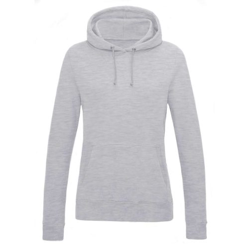 Just Hoods Női kapucnis pulóver bolyhozott belsővel AWJH001F, Heather Grey-2XL