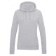 Just Hoods Női kapucnis pulóver bolyhozott belsővel AWJH001F, Heather Grey-L