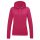 Just Hoods Női kapucnis pulóver bolyhozott belsővel AWJH001F, Hot Pink-S