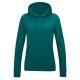 Just Hoods Női kapucnis pulóver bolyhozott belsővel AWJH001F, Jade-2XL