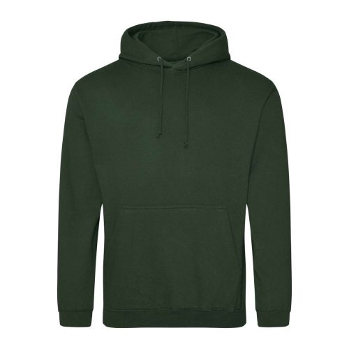 Just Hoods Uniszex laza szabású kapucnis pulóver AWJH001, Forest Green-2XL