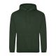 Just Hoods Uniszex laza szabású kapucnis pulóver AWJH001, Forest Green-2XL