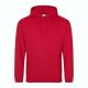 Just Hoods Uniszex laza szabású kapucnis pulóver AWJH001, Fire Red-5XL