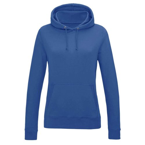 Just Hoods Női kapucnis pulóver bolyhozott belsővel AWJH001F, Royal Blue-2XL