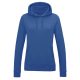 Just Hoods Női kapucnis pulóver bolyhozott belsővel AWJH001F, Royal Blue-L