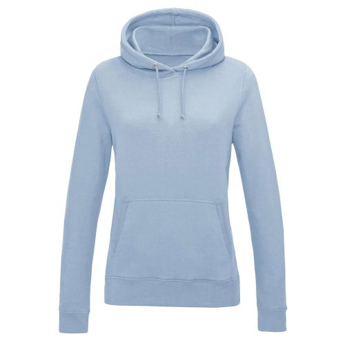 Just Hoods Női kapucnis pulóver bolyhozott belsővel AWJH001F, Sky Blue-S