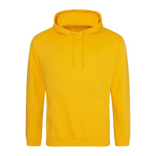 Just Hoods Uniszex laza szabású kapucnis pulóver AWJH001, Gold-2XL