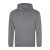 Just Hoods Uniszex laza szabású kapucnis pulóver AWJH001, Graphite Heather-2XL