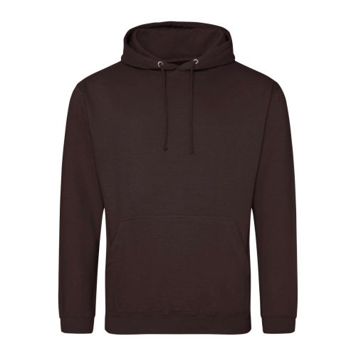 Just Hoods Uniszex laza szabású kapucnis pulóver AWJH001, Hot Chocolate-2XL