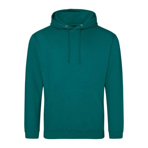 Just Hoods Uniszex laza szabású kapucnis pulóver AWJH001, Jade-2XL