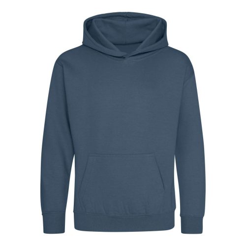 Just Hoods Gyerek kapucnis pulóver AWJH001J, Airforce Blue-1/2