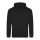 Just Hoods Uniszex laza szabású kapucnis pulóver AWJH001, Jet Black-2XL