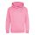 Just Hoods Gyerek kapucnis pulóver AWJH001J, Candyfloss Pink-1/2