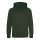 Just Hoods Gyerek kapucnis pulóver AWJH001J, Forest Green-1/2