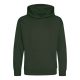 Just Hoods Gyerek kapucnis pulóver AWJH001J, Forest Green-5/6