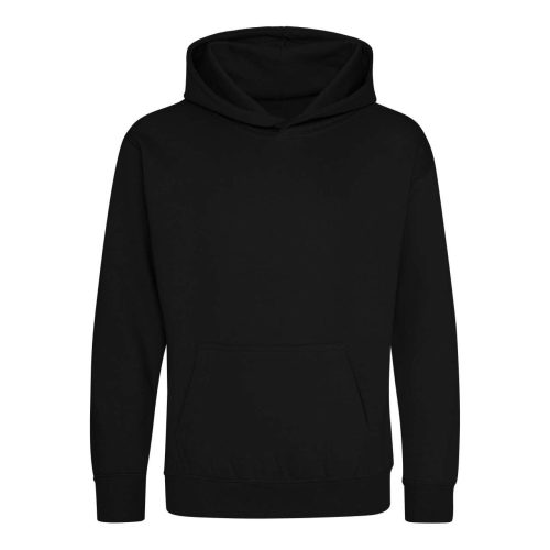 Just Hoods Gyerek kapucnis pulóver AWJH001J, Jet Black-1/2